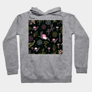 Elegance Seamless pattern with flowers Hoodie